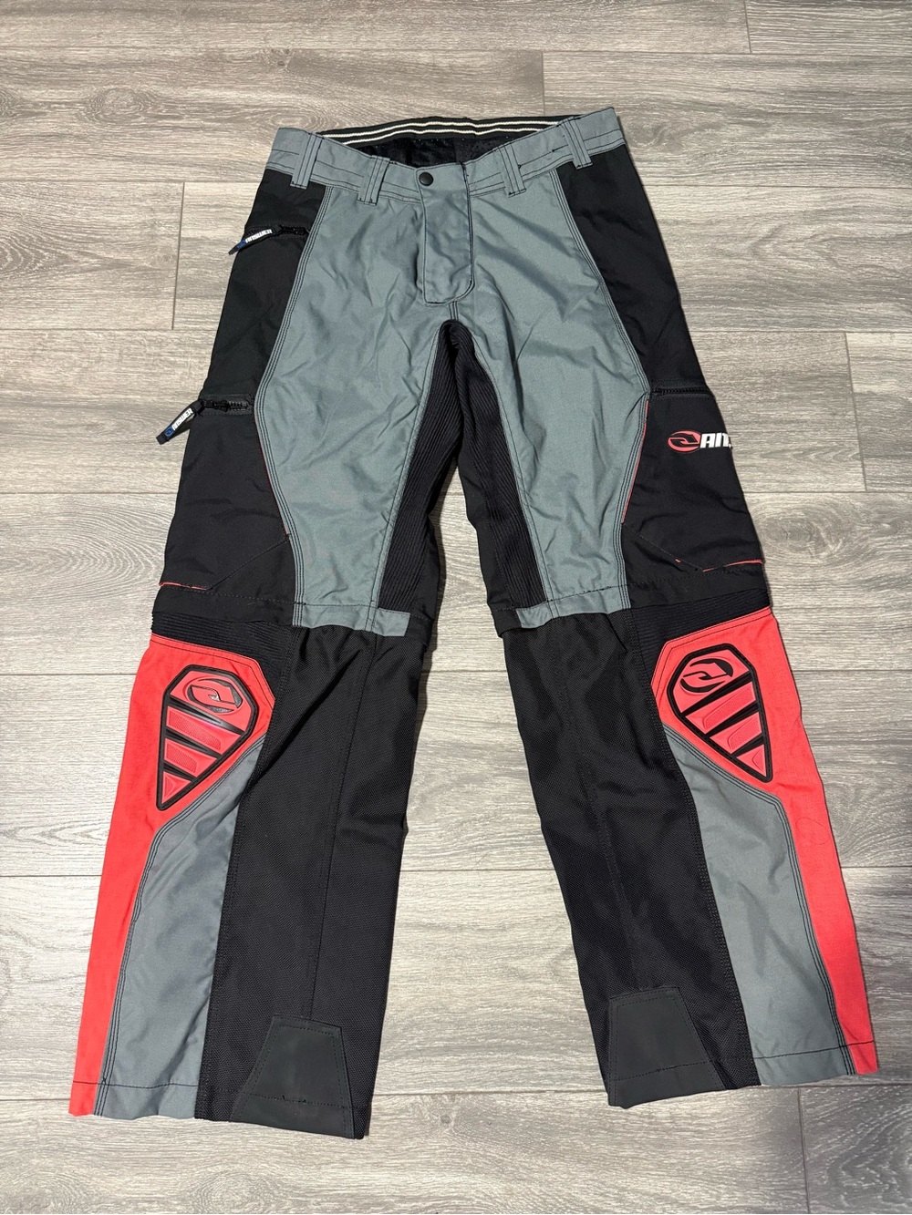 NSR Men’s Black, Gray & Red Motorcross Riding Pants